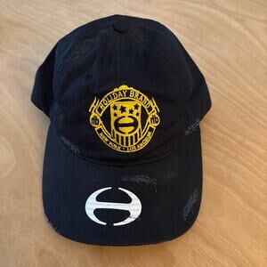 Black holiday brand baseball cap